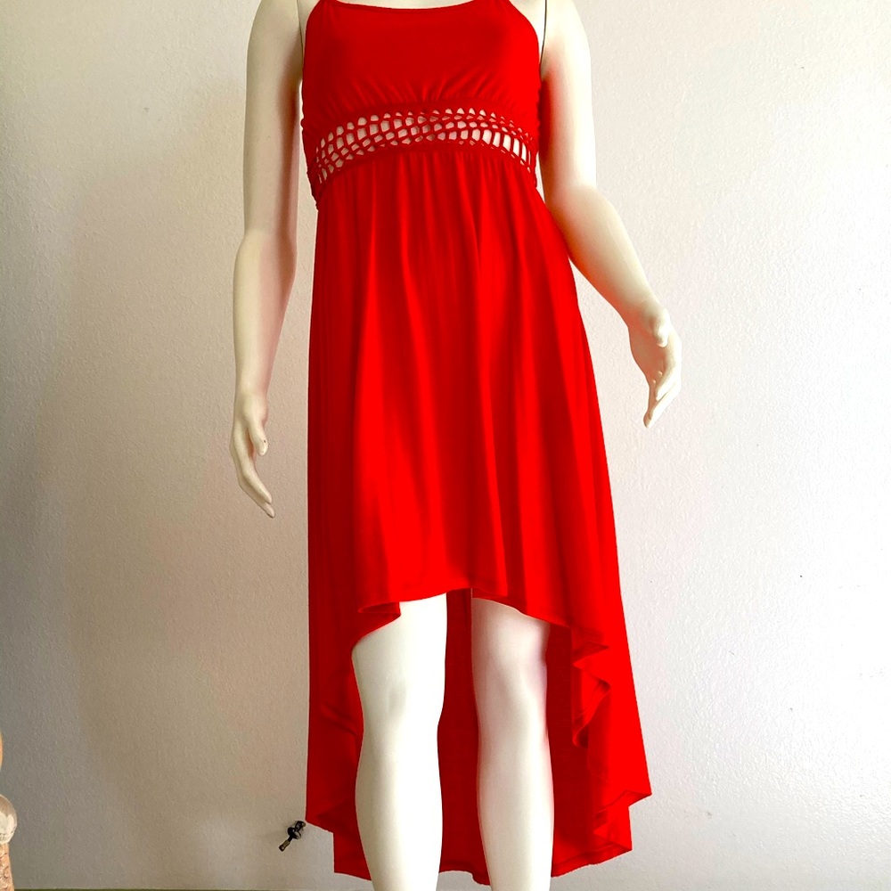 Orange maxi dress